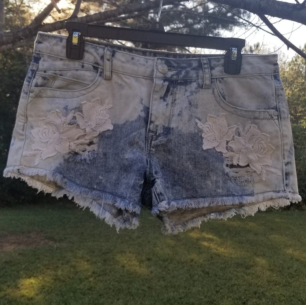 Karma Blue Shorts Junior 14 Denim Cut Off